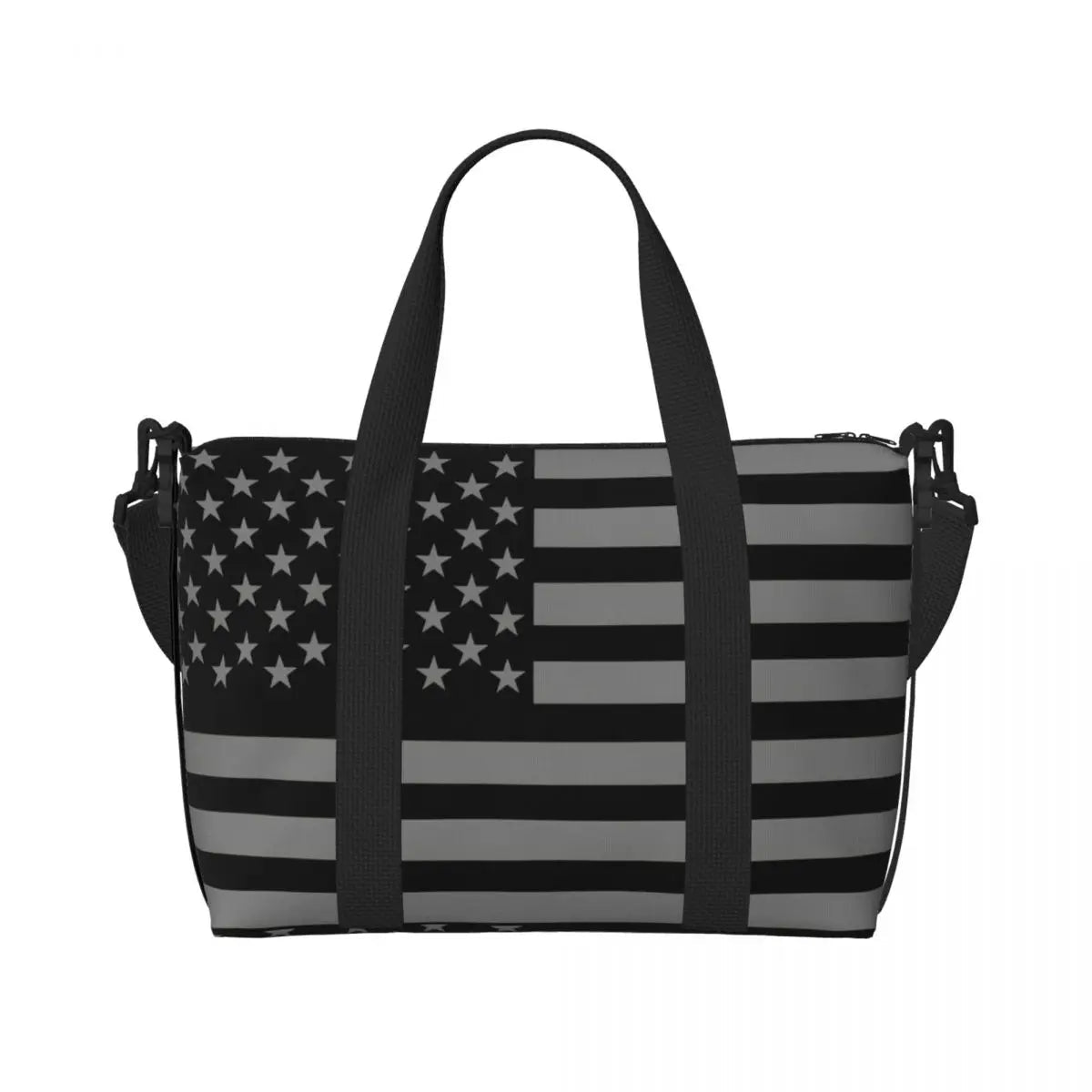 Custom Vintage American Flag Tote Bag - WIVAStore
