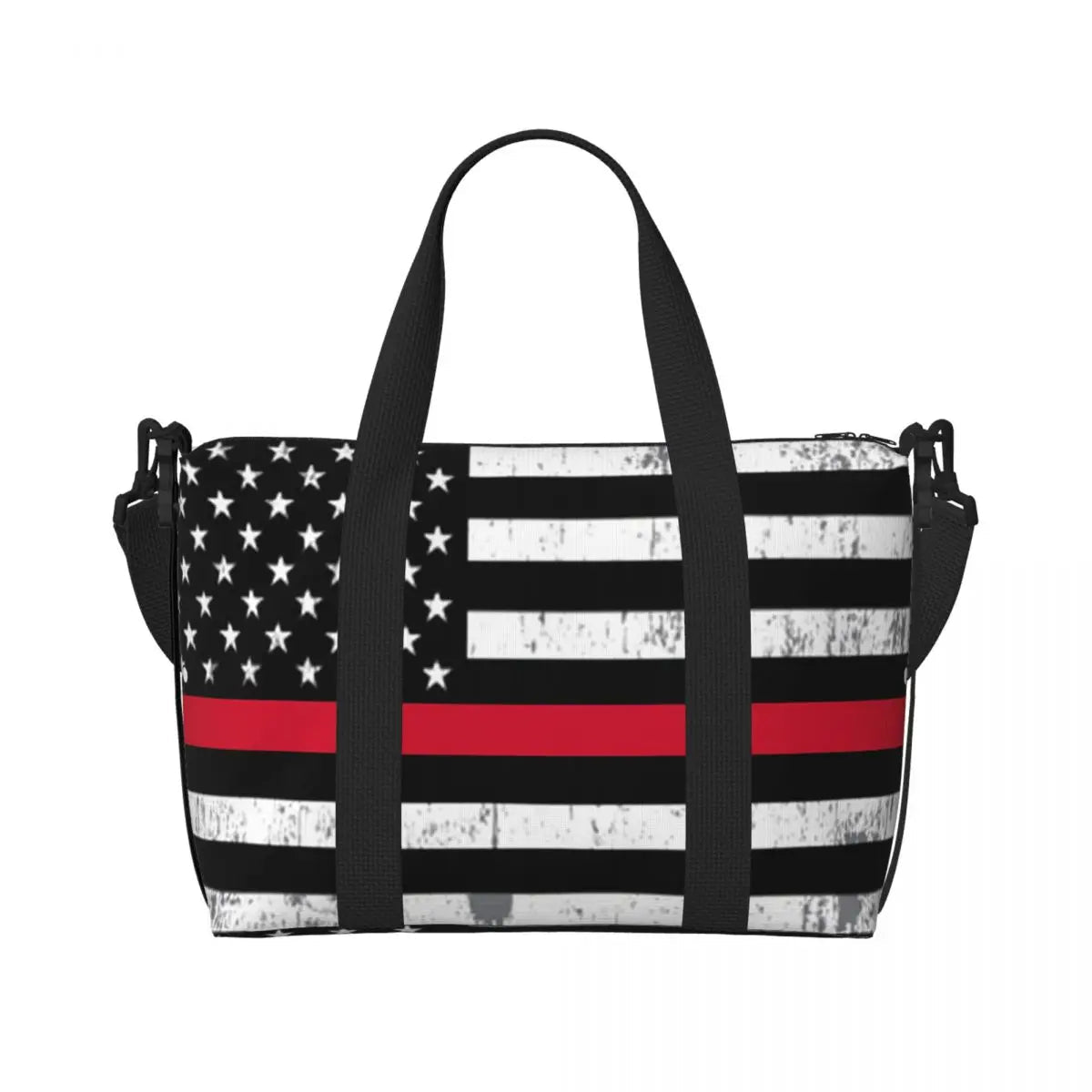 Custom Vintage American Flag Tote Bag - WIVAStore