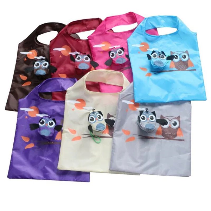 Cute Animal Owl Shape Foldable Shopping Bag - WIVAStore