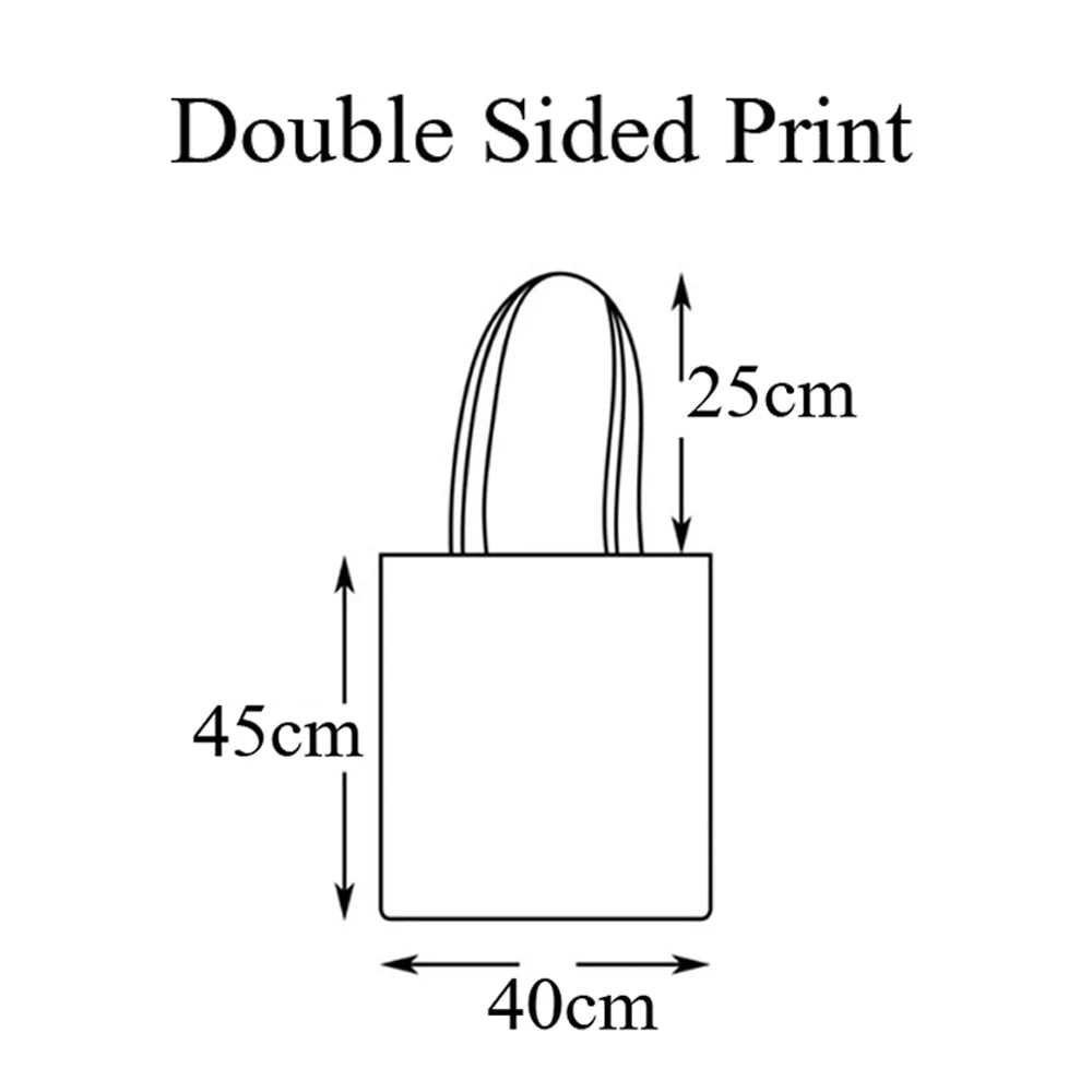 Cute Cartoon Girl Shopper Bags - WIVAStore