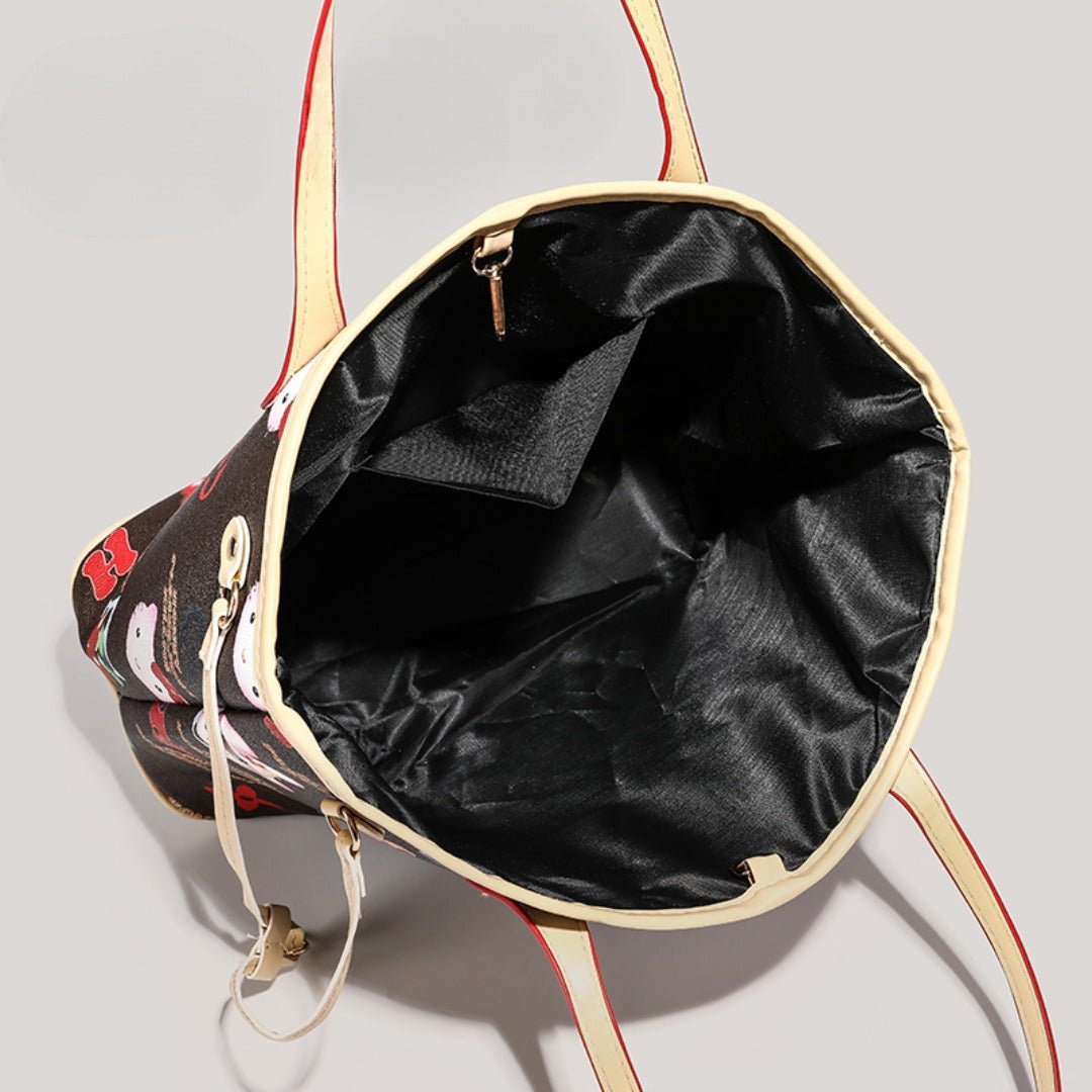 Cute large capacity tote bag, commuter cartoon versatile handbag for women, top handle purse - WIVAStore