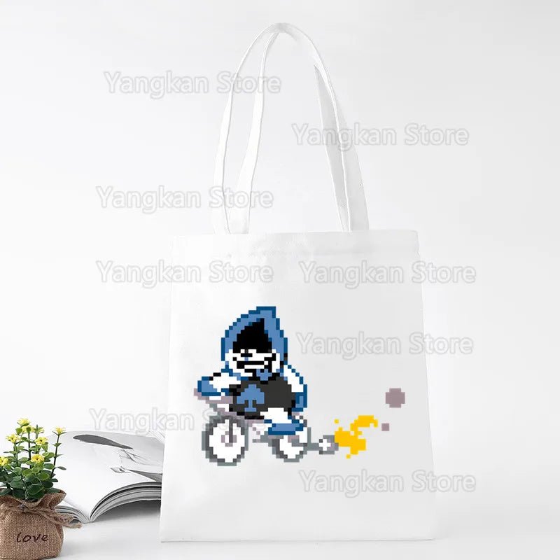 Deltarune Eco Canvas Cotton Shopper Bolsas De Tela Bag - WIVAStore