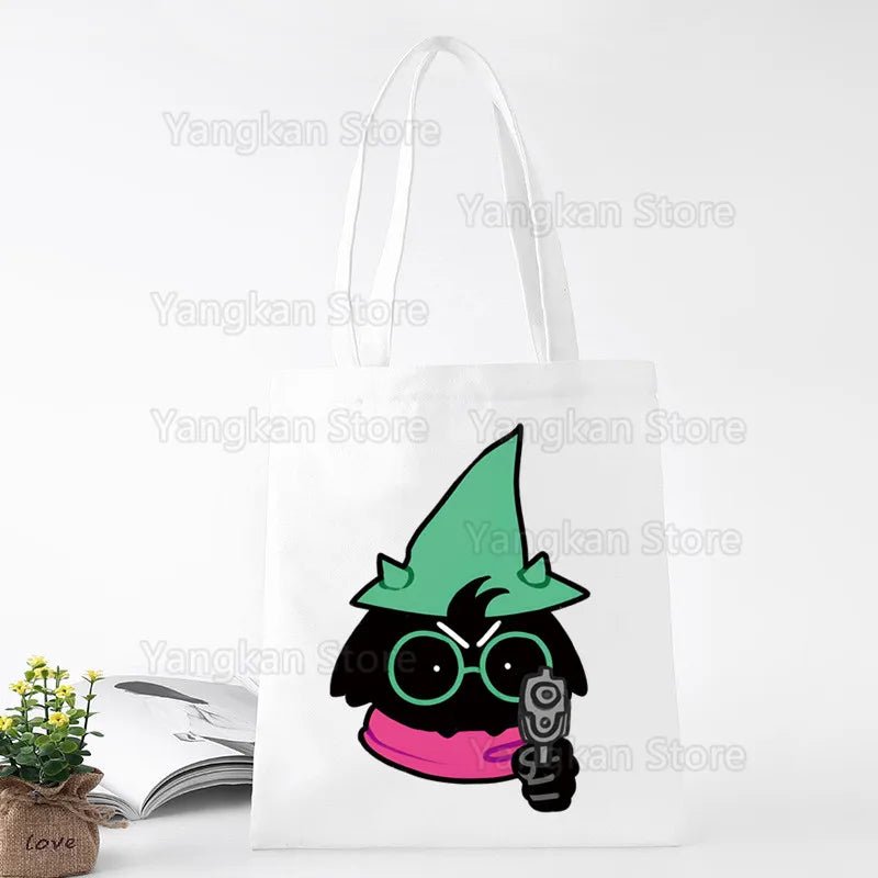 Deltarune Eco Canvas Cotton Shopper Bolsas De Tela Bag - WIVAStore