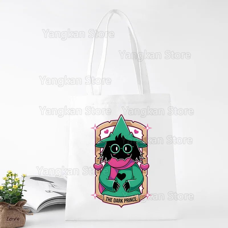 Deltarune Eco Canvas Cotton Shopper Bolsas De Tela Bag - WIVAStore