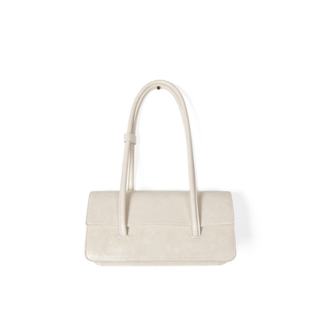 Design oil wax leather shoulder armpit bag, stylish tote bag, top handle purse for women - WIVAStore