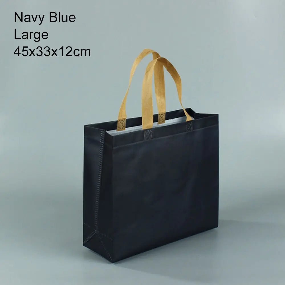 Durable Water Resistant Green Blue Non Woven Tote Handbag Ecobag Gift Bag Eco Grocery Bag - WIVAStore