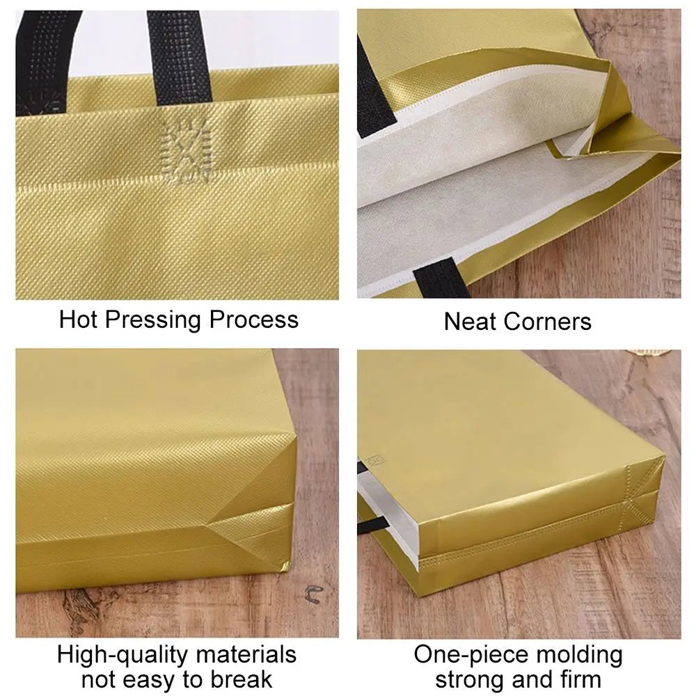 Durable Water Resistant Green Blue Non Woven Tote Handbag Ecobag Gift Bag Eco Grocery Bag - WIVAStore