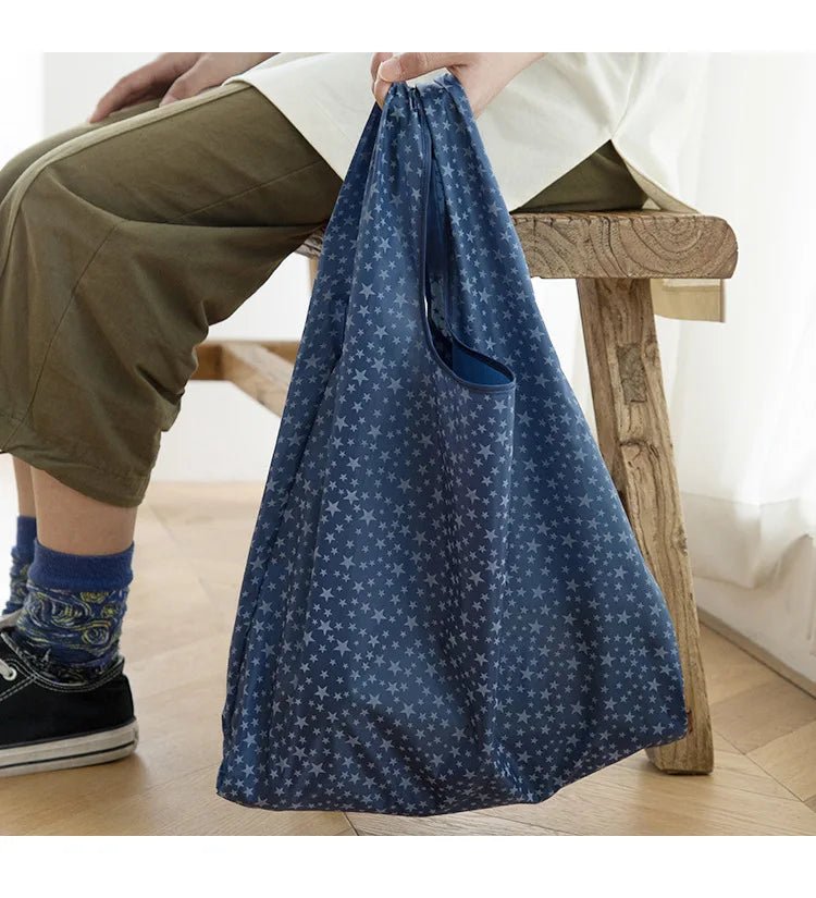 Foldable Supermarket Shop Bag - Reusable Eco-Friendly Tote - WIVAStore