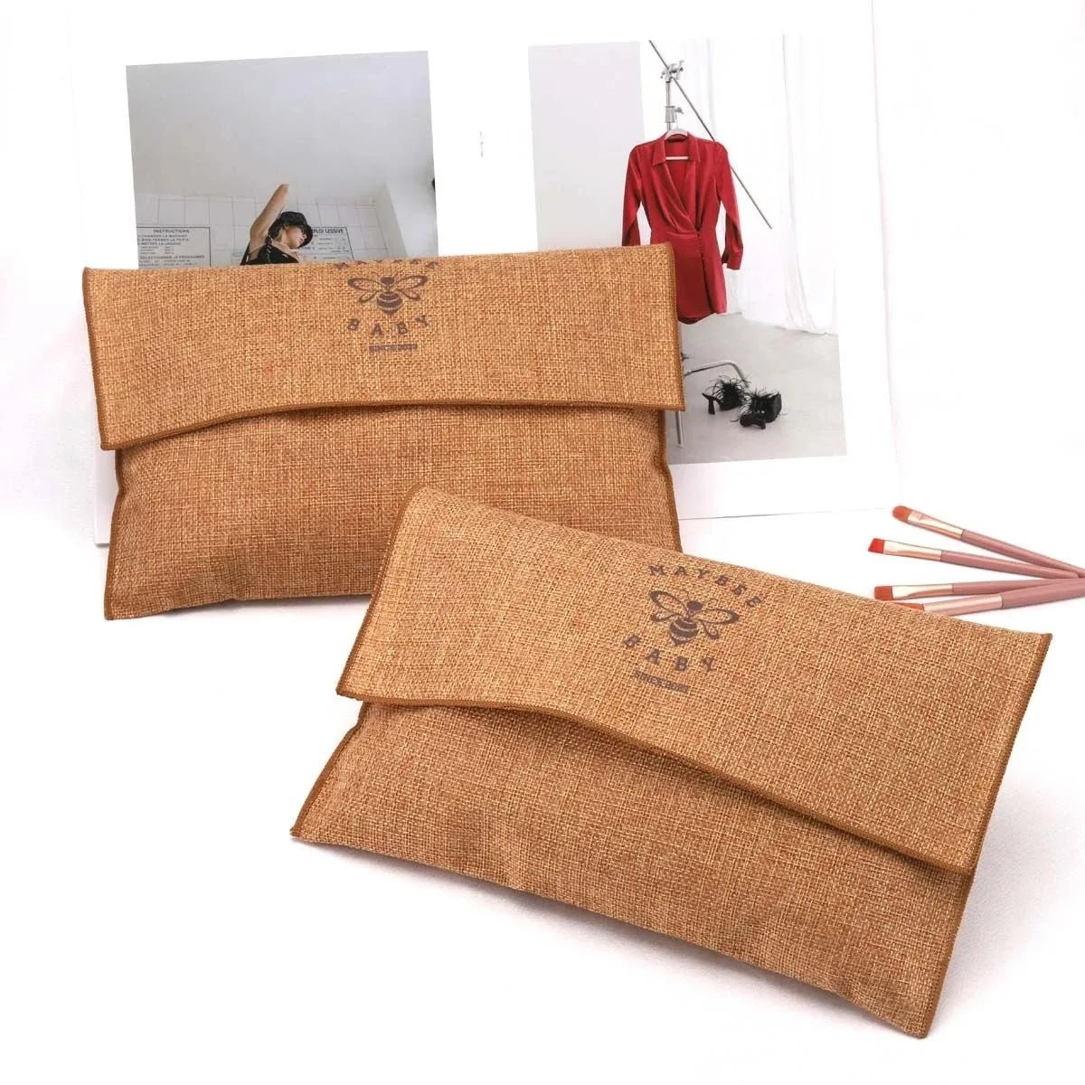 Eco - friendly Recyclable Jute Envelope Dust Pouch - WIVAStore