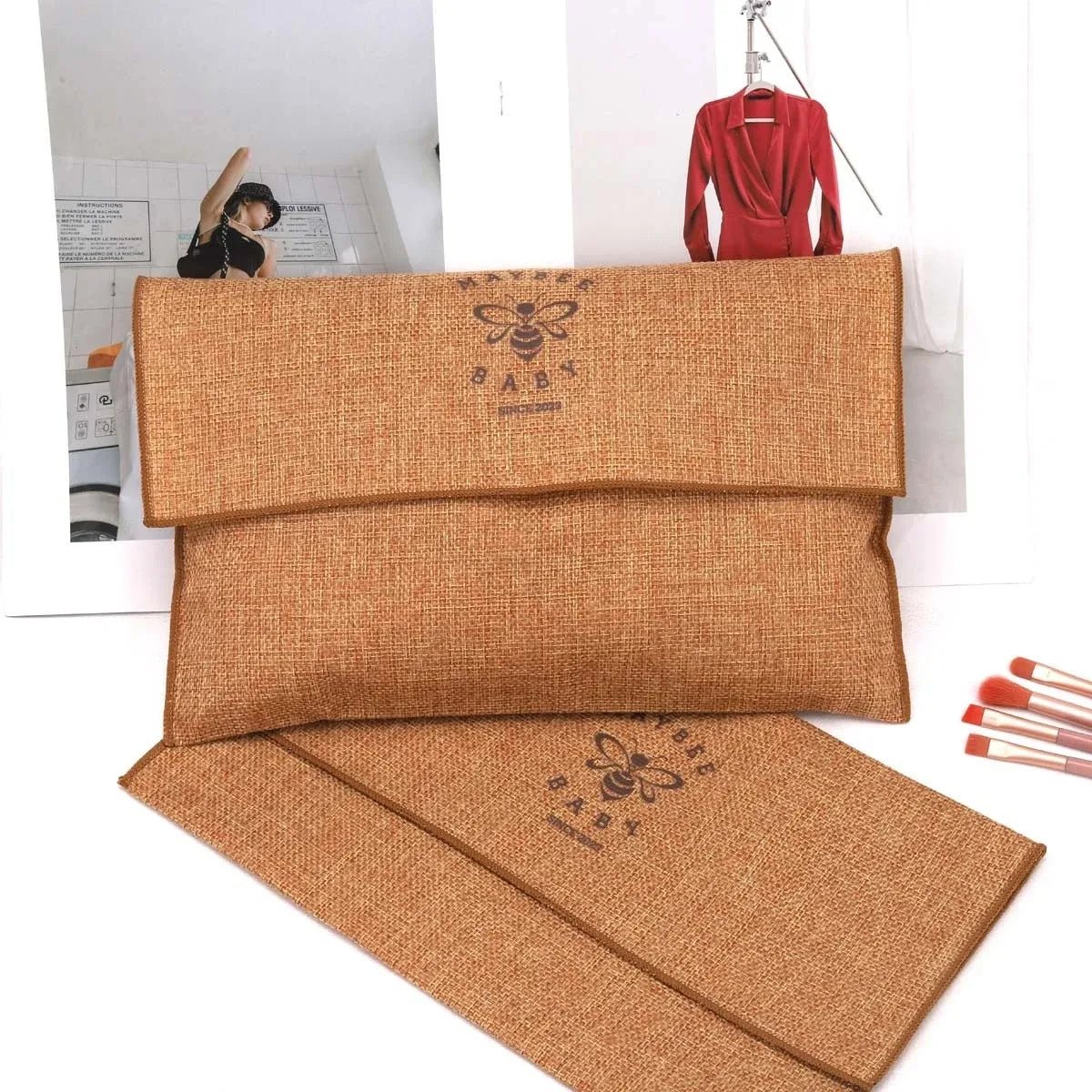 Eco - friendly Recyclable Jute Envelope Dust Pouch - WIVAStore