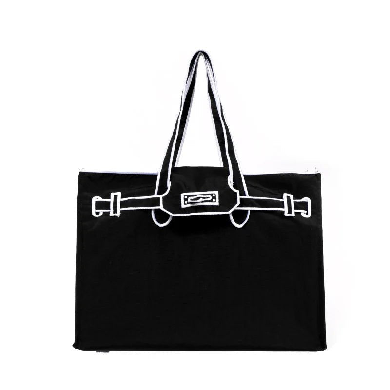 Embroidered Nylon Handbag - WIVAStore