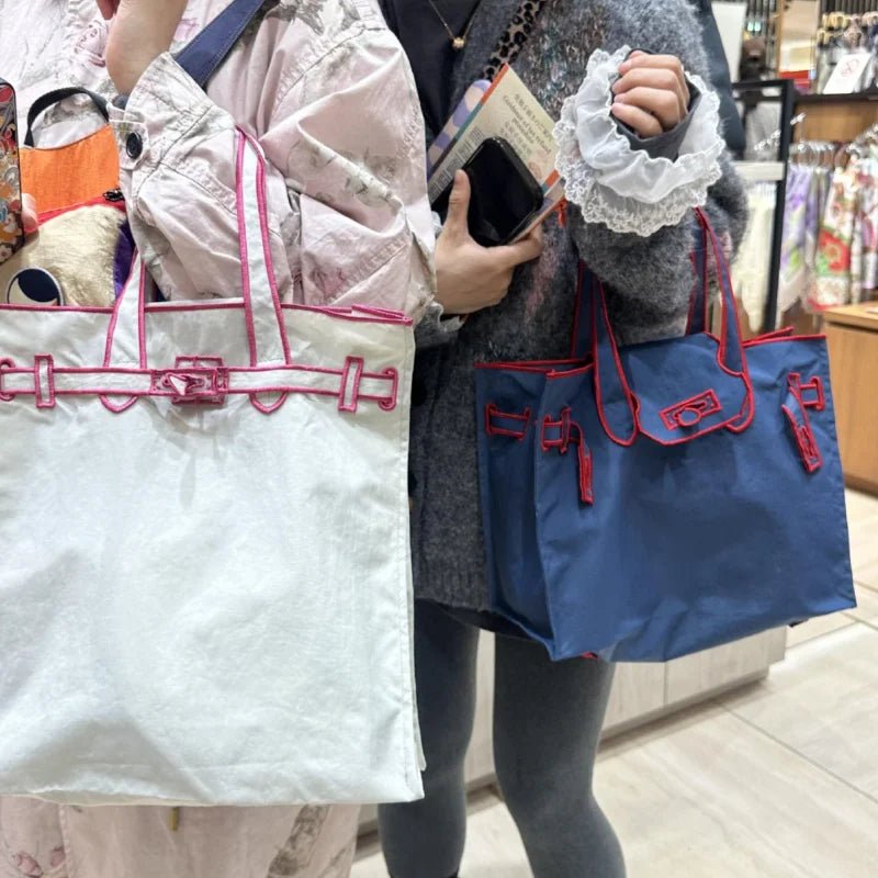 Embroidered Nylon Handbag - WIVAStore