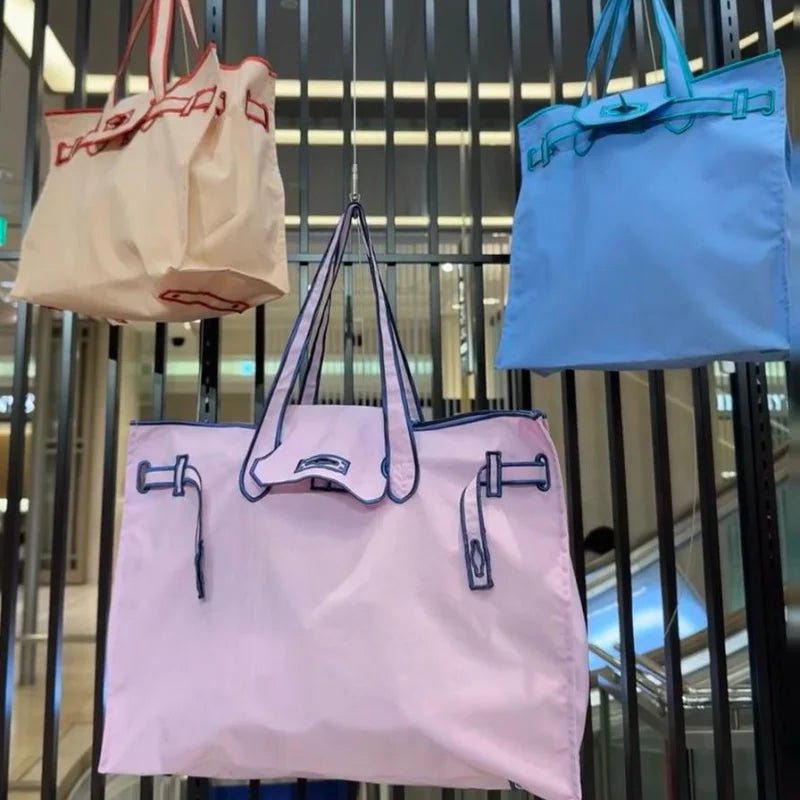 Embroidered Nylon Handbag - WIVAStore