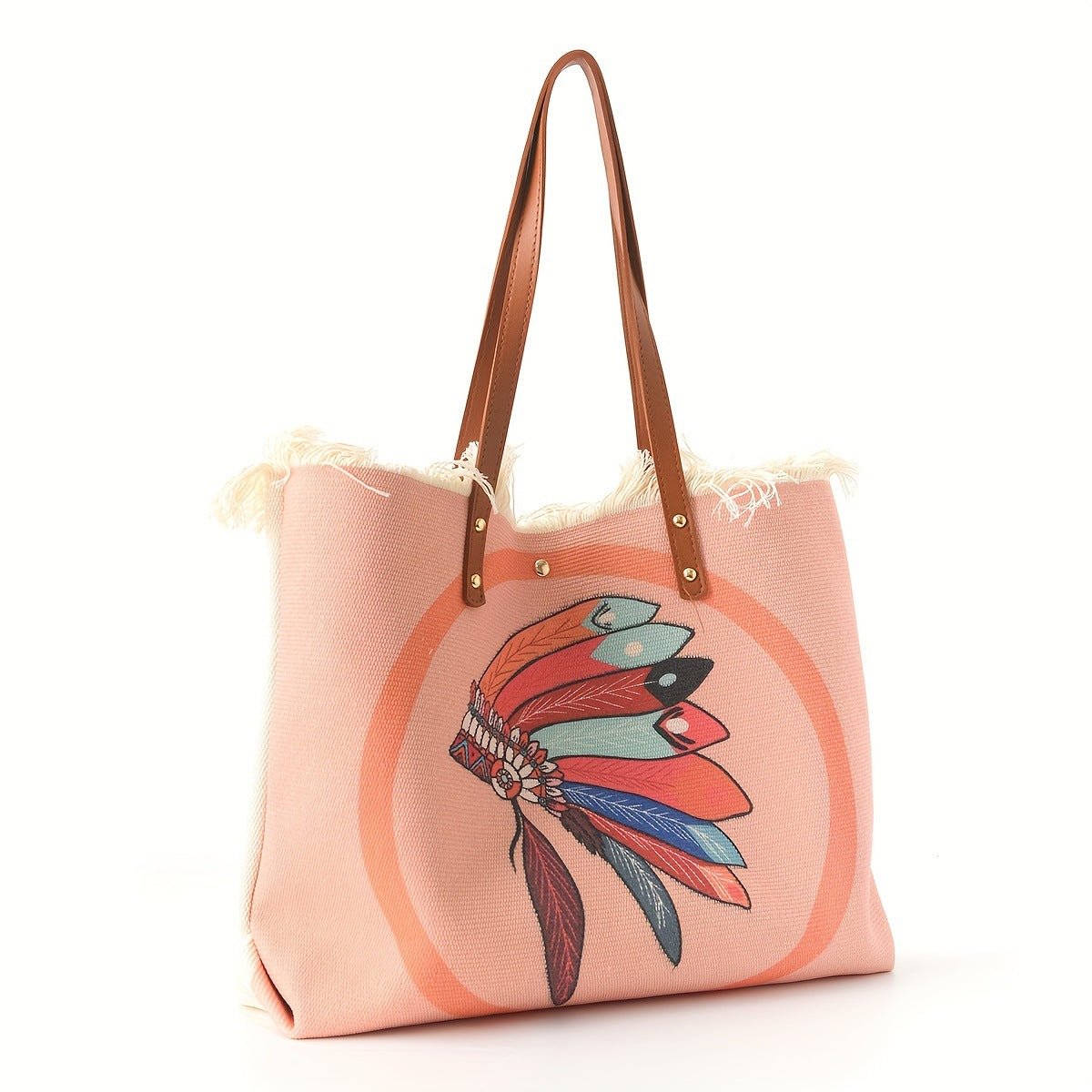 Fashion Large Tote Bag – High - Aesthetic Printed Handbag, Ethnic Style Travel Shoulder Shopper - WIVAStore