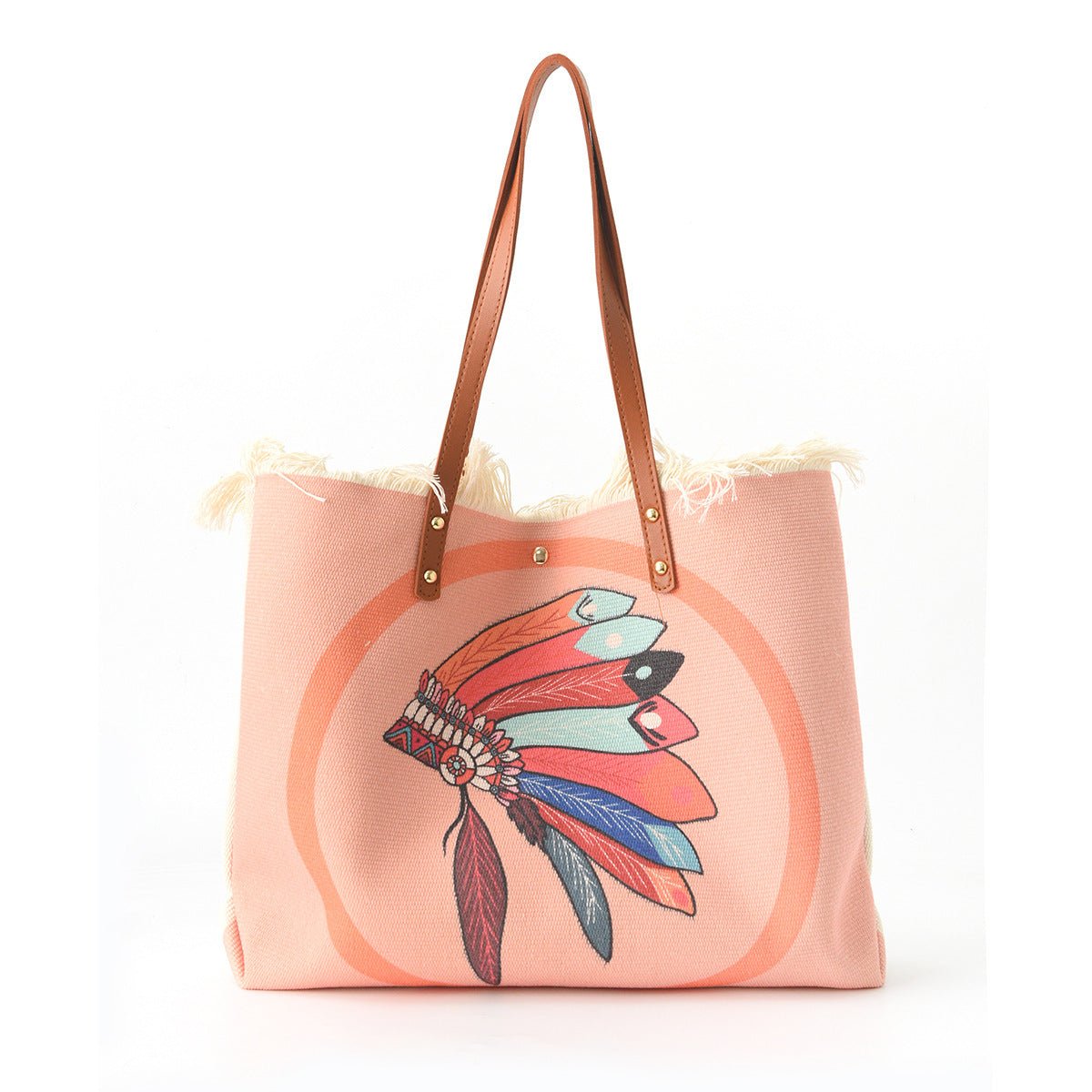 Fashion Large Tote Bag – High - Aesthetic Printed Handbag, Ethnic Style Travel Shoulder Shopper - WIVAStore