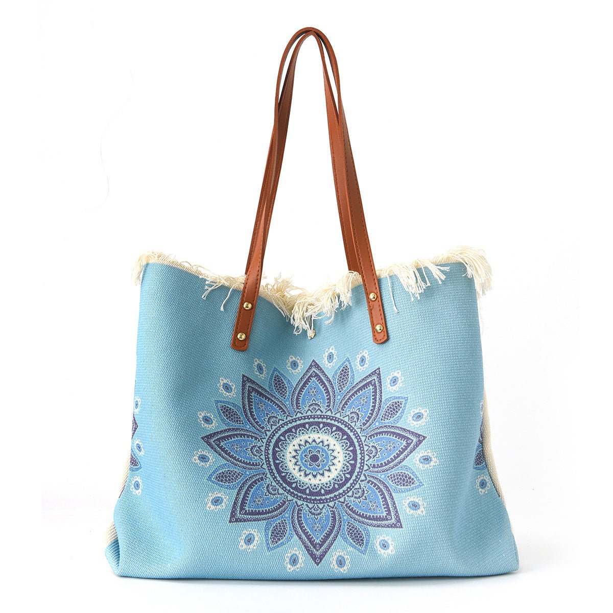 Fashion Large Tote Bag – High - Aesthetic Printed Handbag, Ethnic Style Travel Shoulder Shopper - WIVAStore