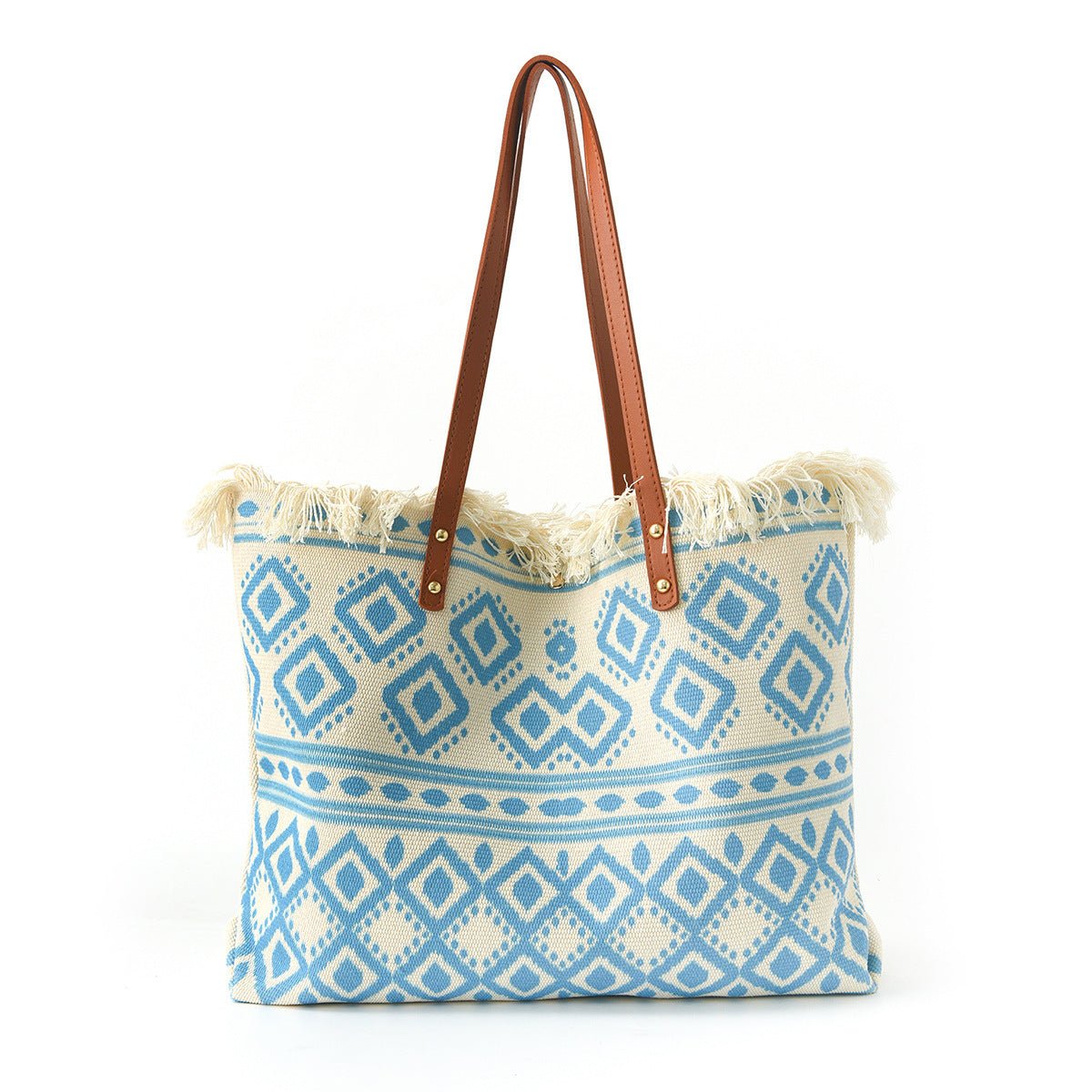 Fashion Large Tote Bag – High - Aesthetic Printed Handbag, Ethnic Style Travel Shoulder Shopper - WIVAStore