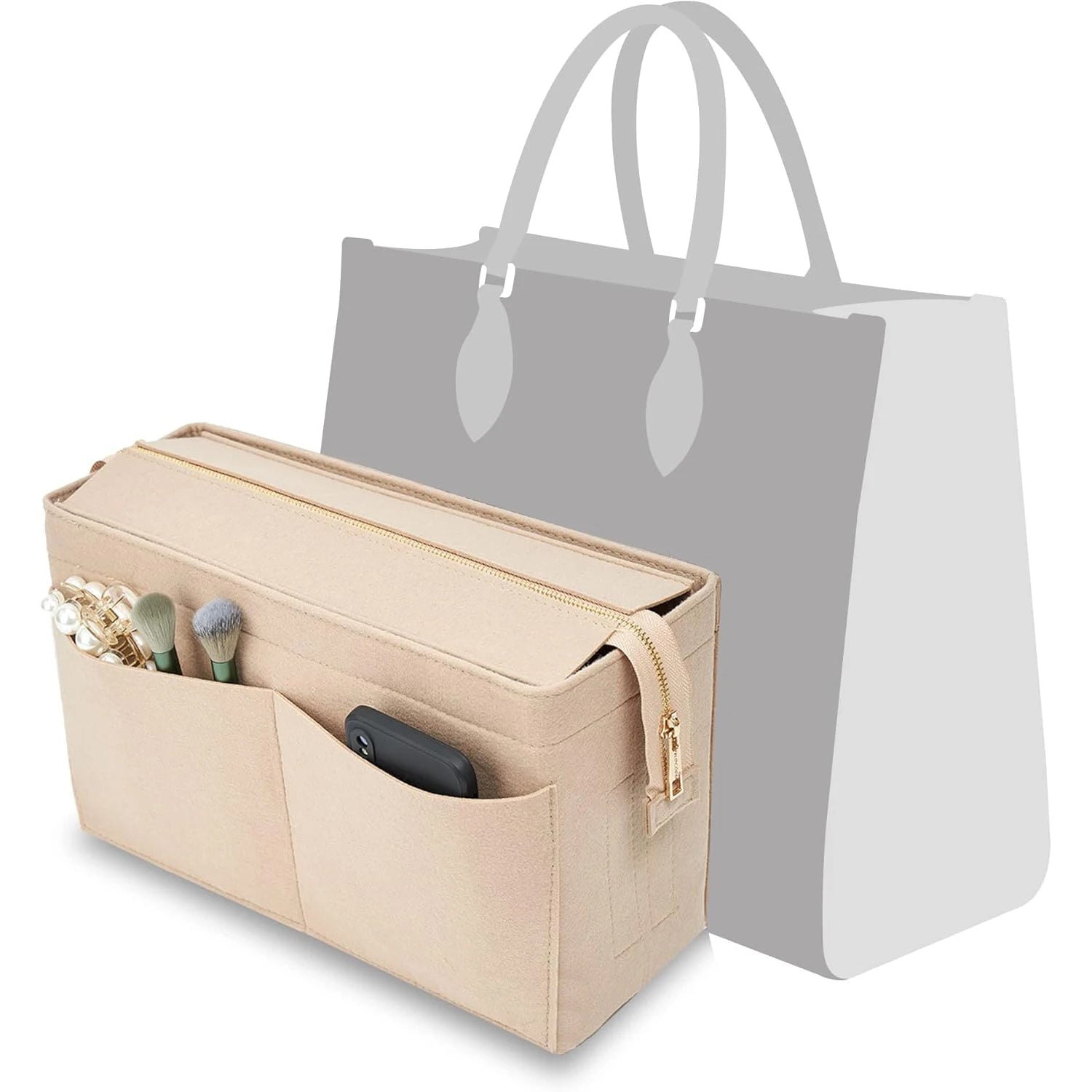 Felt Purse Organizer Insert Onthego MM Handbag Tote Bag - WIVAStore