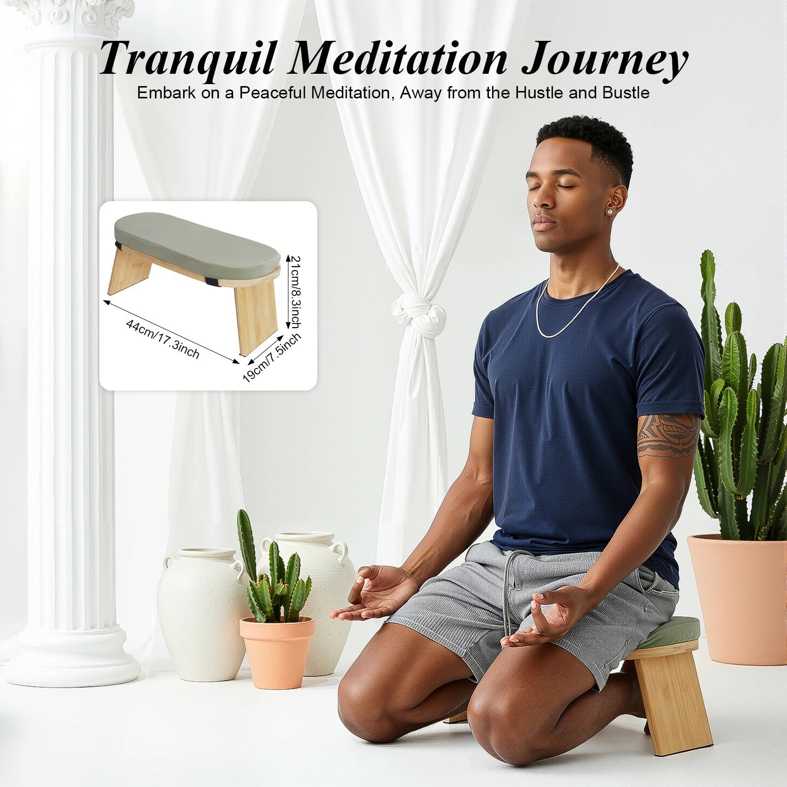 Foldable Kneeling Meditation Bench - WIVAStore