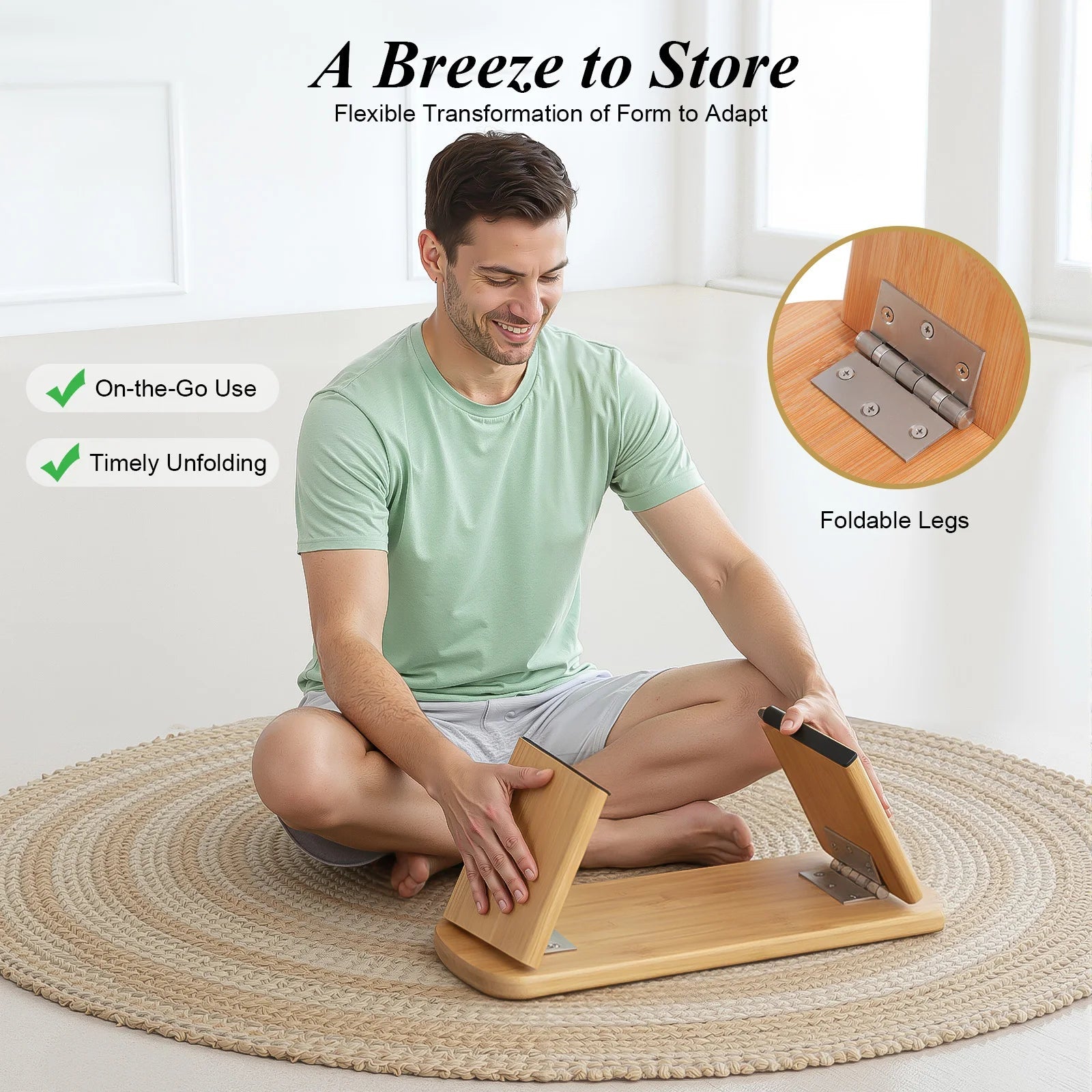 Foldable Kneeling Meditation Bench - WIVAStore