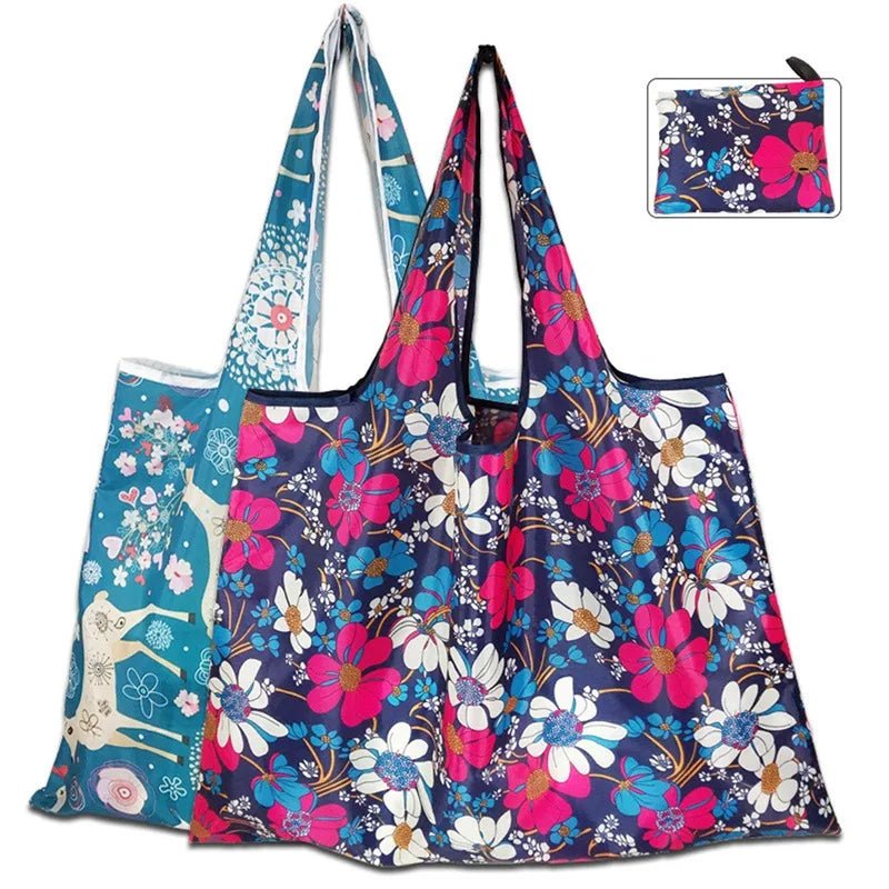 Foldable Tote Bag Portable Cloth Eco Grocery Bag - WIVAStore