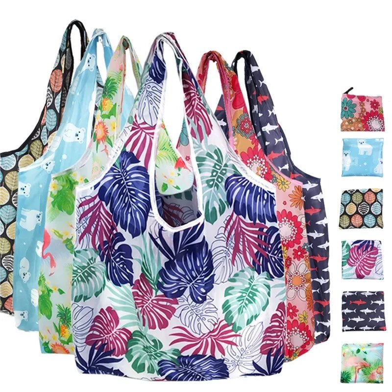 Foldable Tote Bag Portable Cloth Eco Grocery Bag - WIVAStore