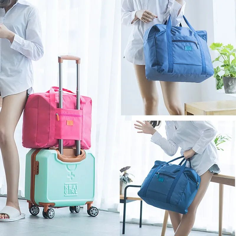 Foldable Travel Totes - Lightweight Weekender Overnight Bag - WIVAStore