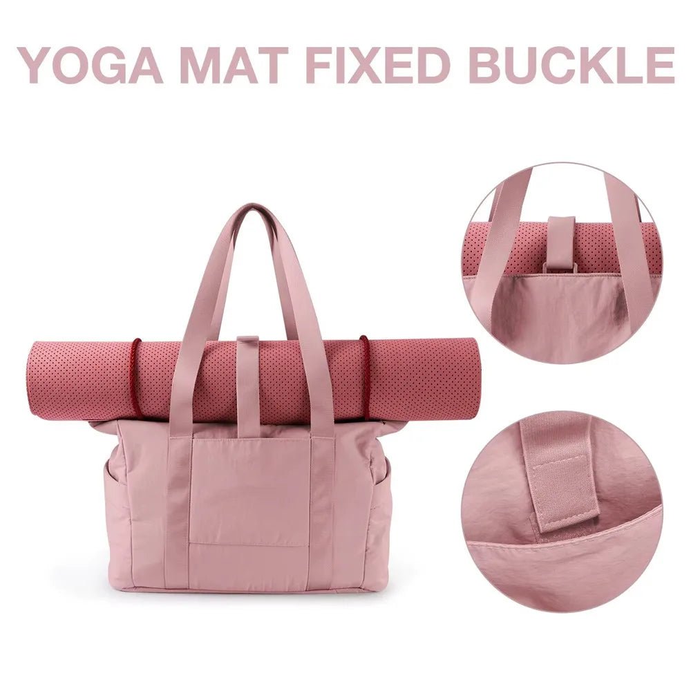 Gym or Yoga Shoulder Bag with Yoga Mat Buckle - WIVAStore