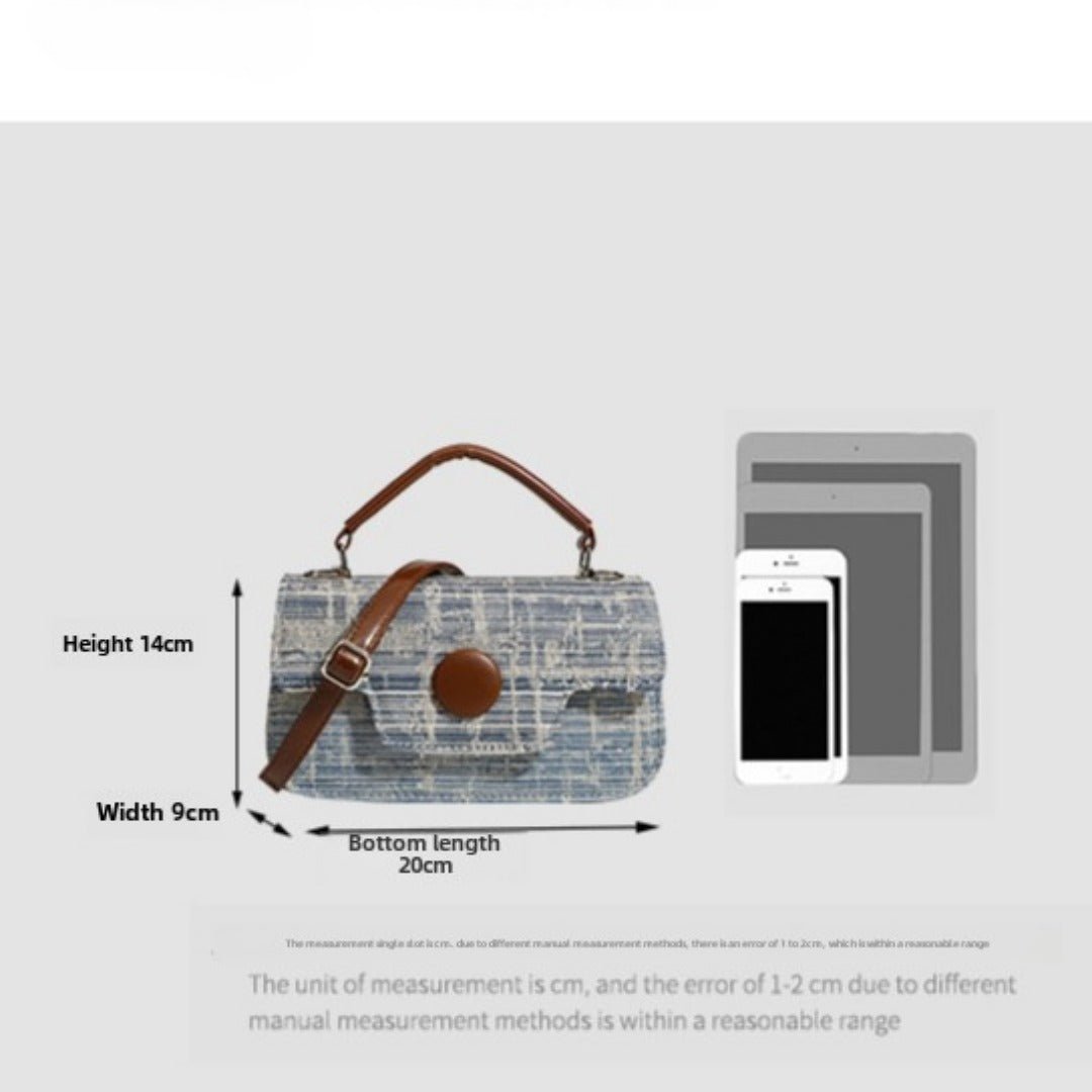 Handheld small tote bag, bag women's autumn fashion office workers handheld bag, small square bag, shoulder Crossbody bag women - WIVAStore