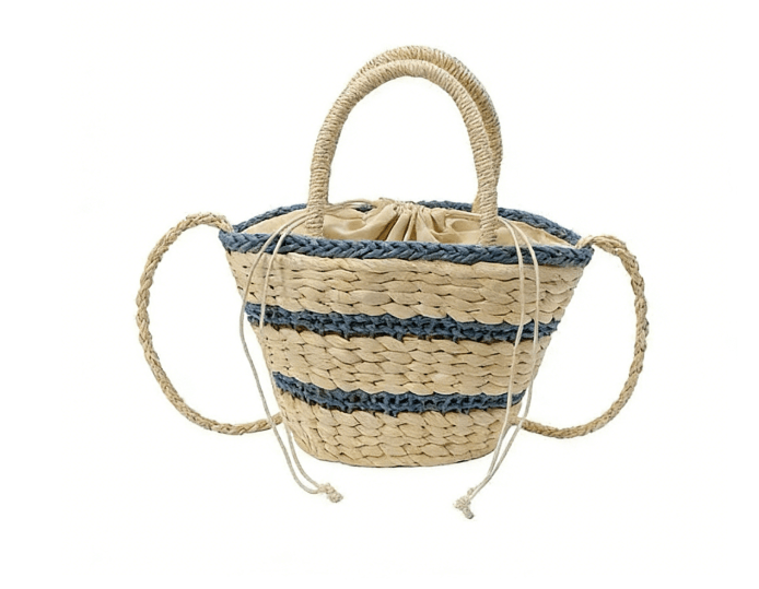 Handwoven Straw Shoulder Bag – Women's Exquisite Beach Vacation Purse, Premium Resort Tote - WIVAStore