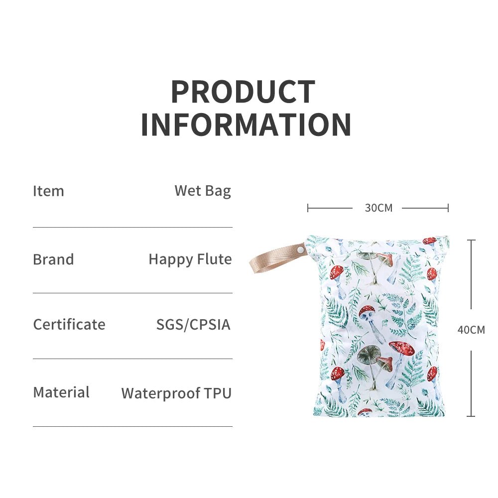 HappyFlute 1PC Portable Baby Diaper Bag - Printed Waterproof - WIVAStore