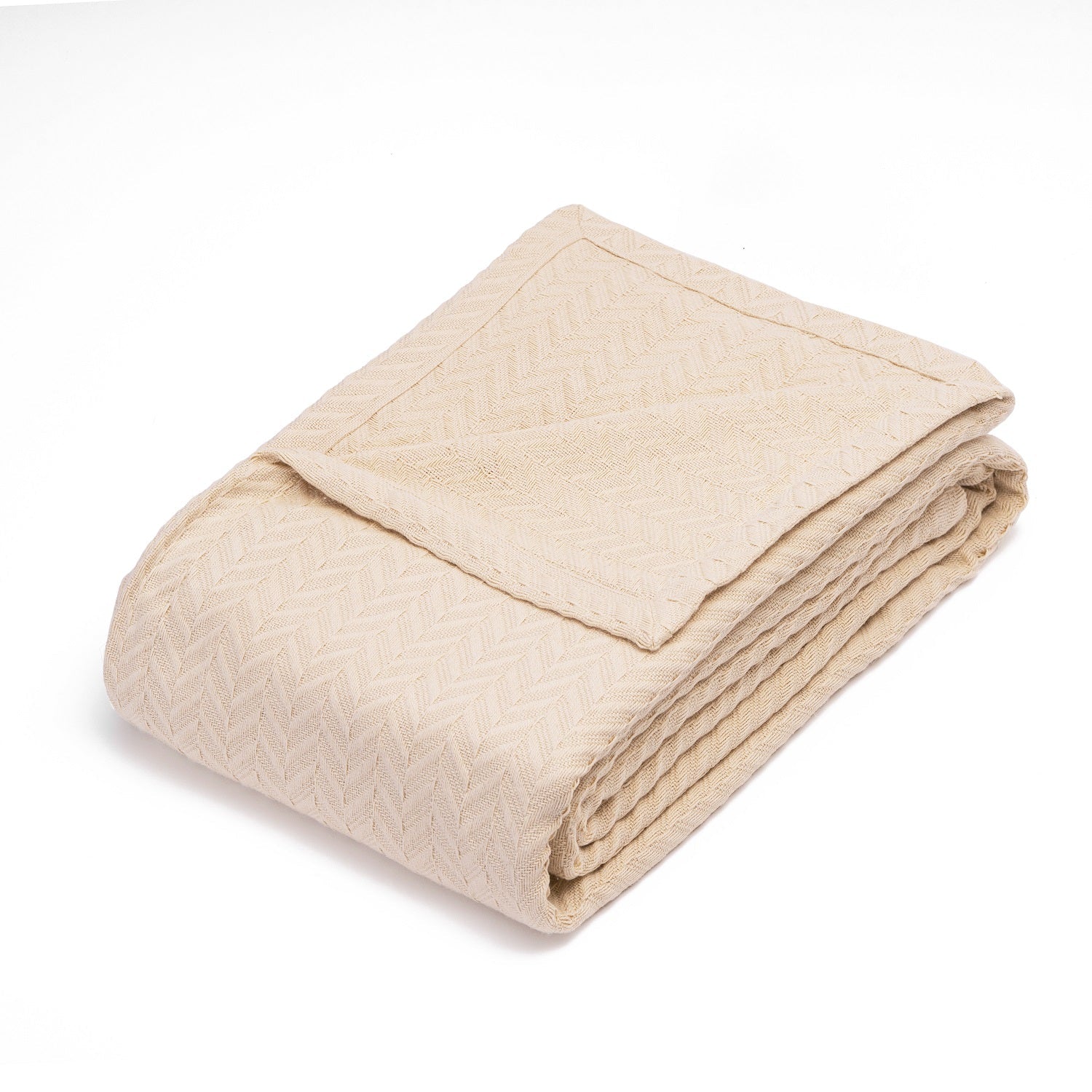 Herringbone Cotton Blanket - WIVAStore