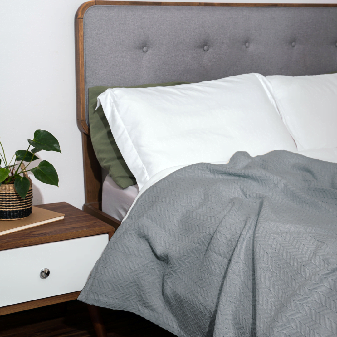Herringbone Cotton Blanket - WIVAStore