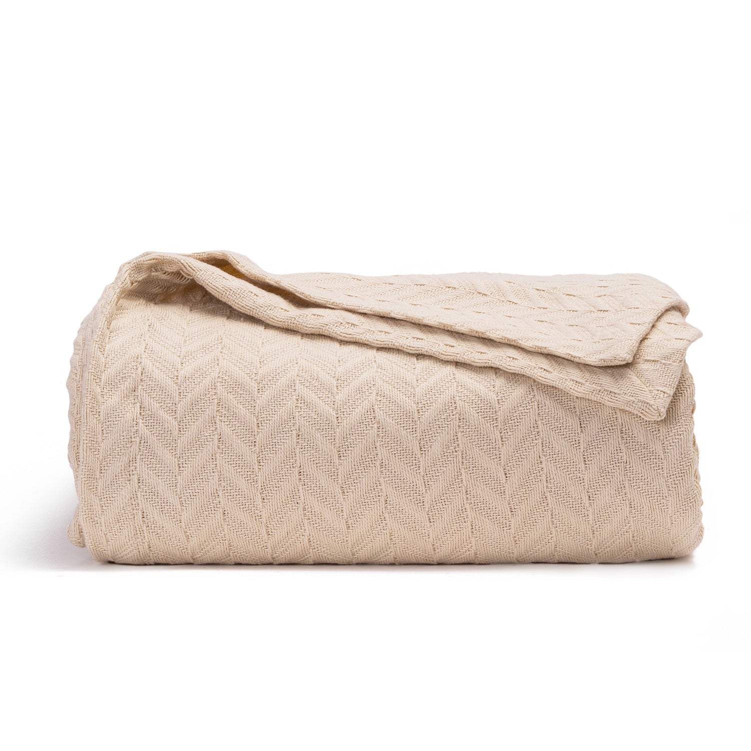 Herringbone Cotton Blanket - WIVAStore
