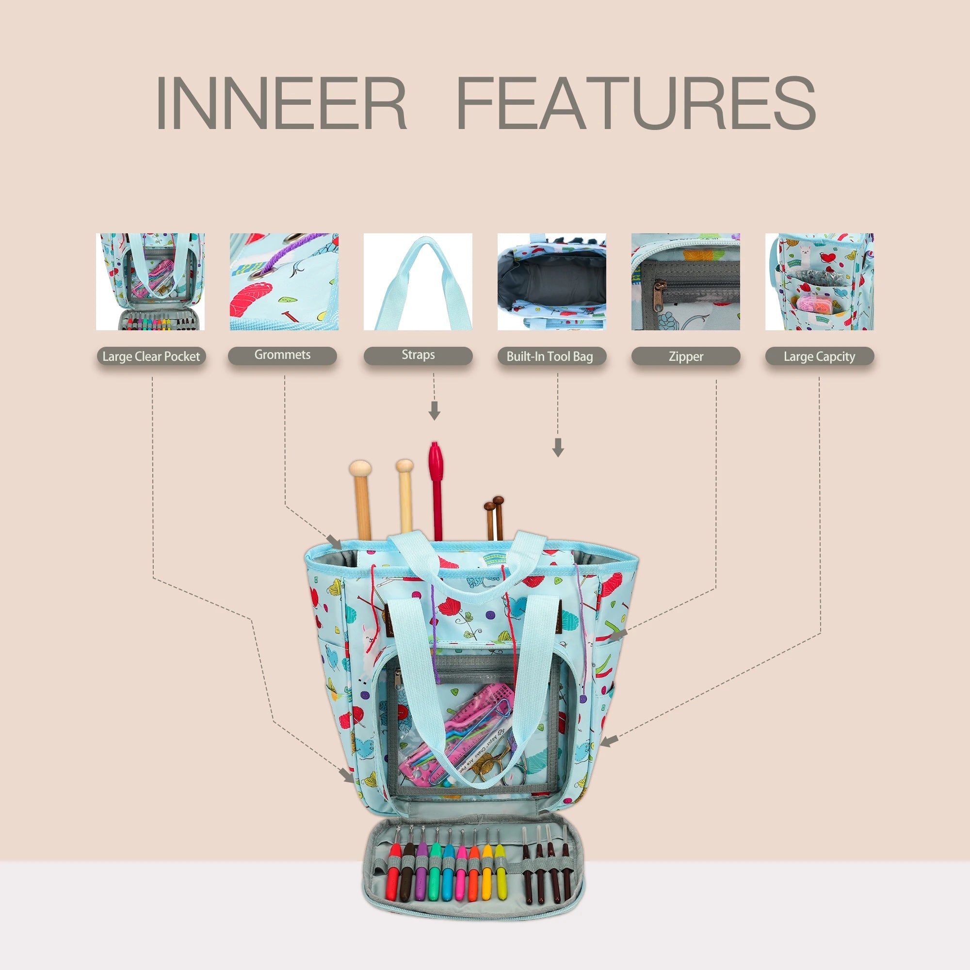 KOKNIT Knitting - Yarn Storage Bag - WIVAStore