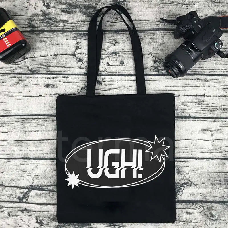 Kpop Tote Bag Aesthetic Shopper Ugh Casual Bag - WIVAStore