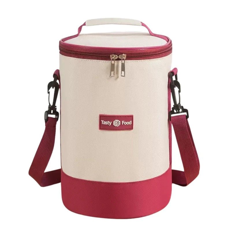 Large Capacity Cylindrical Insulated Lunch Box - WIVAStore