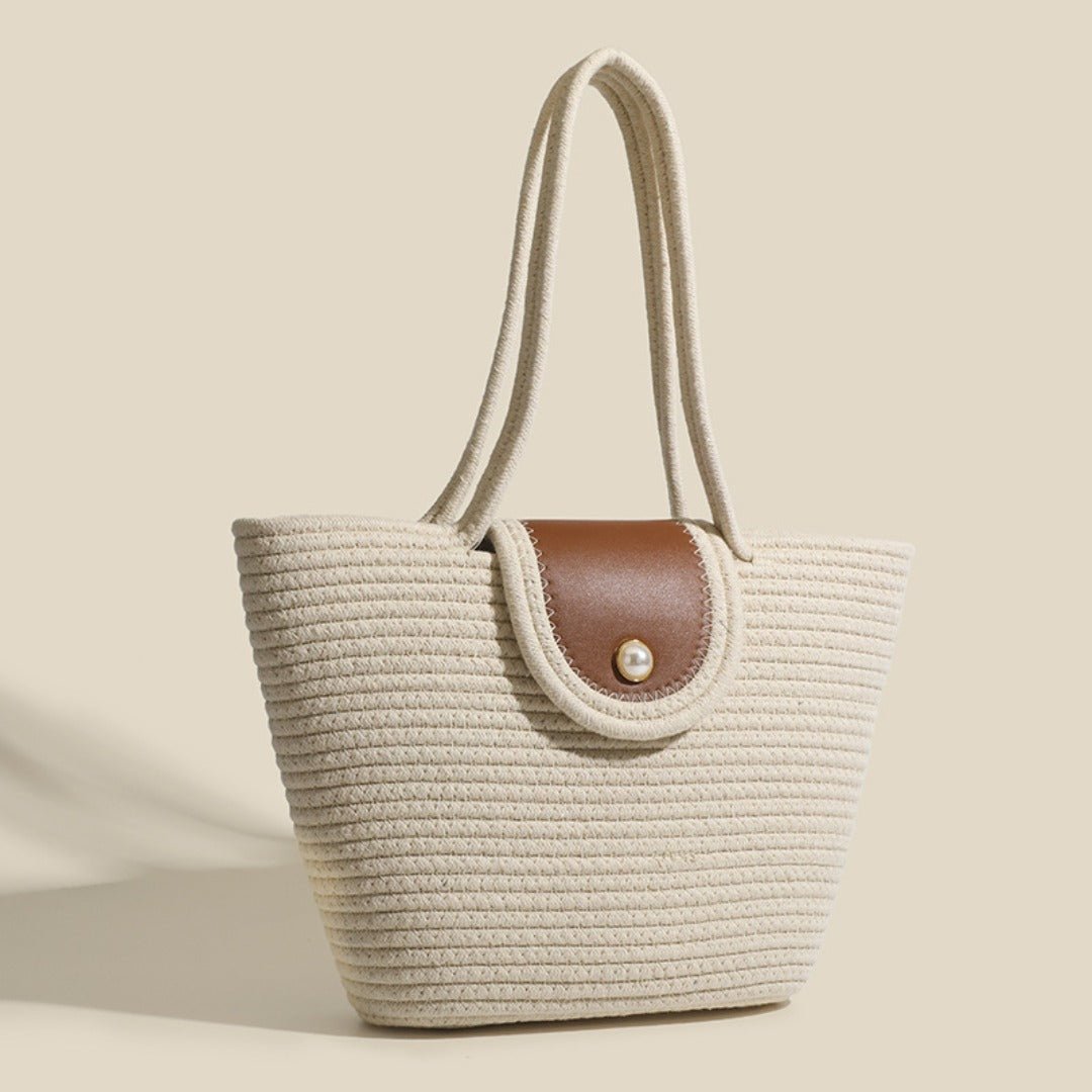 Large capacity hobo tote bag, beach bag weaving, bag women's woven handbag, casual vegetable basket bag shoulder bag - WIVAStore