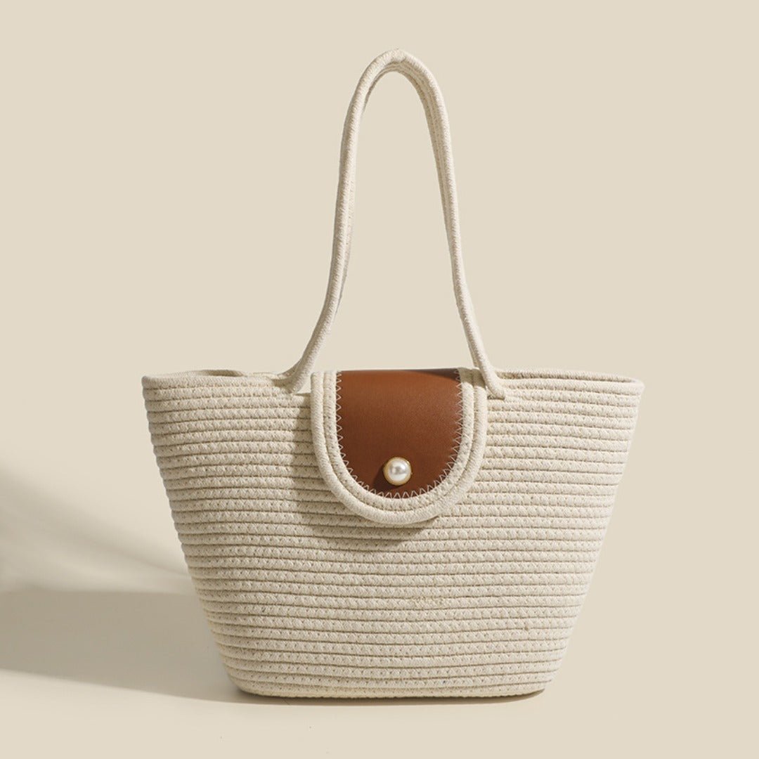 Large capacity hobo tote bag, beach bag weaving, bag women's woven handbag, casual vegetable basket bag shoulder bag - WIVAStore
