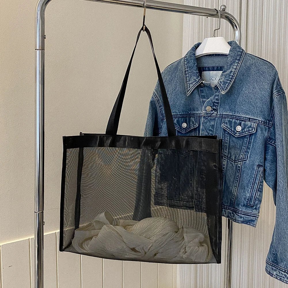 Large Capacity Mesh Top - Handle Handbag - WIVAStore