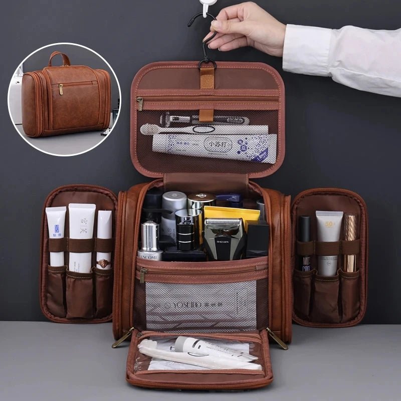 Large Capacity PU Leather Makeup Bag - WIVAStore