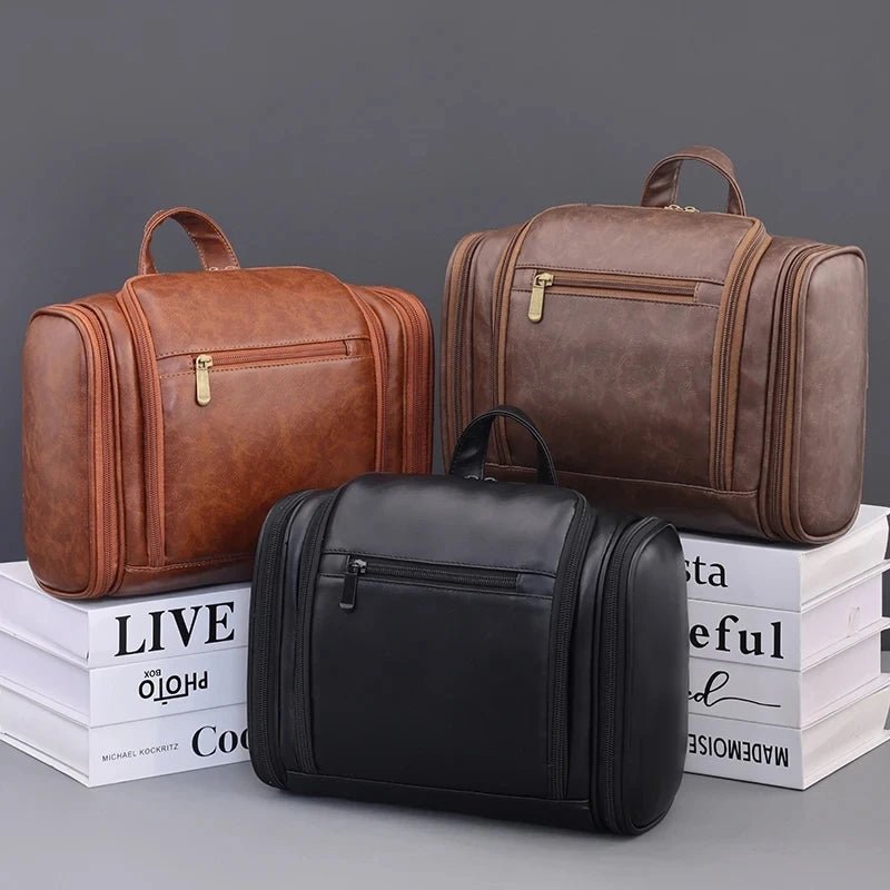 Large Capacity PU Leather Makeup Bag - WIVAStore
