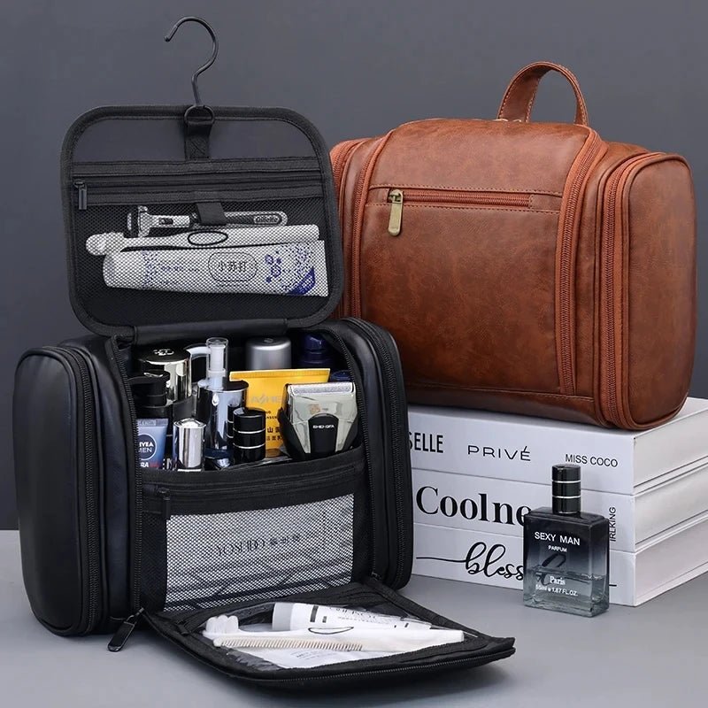 Large Capacity PU Leather Makeup Bag - WIVAStore