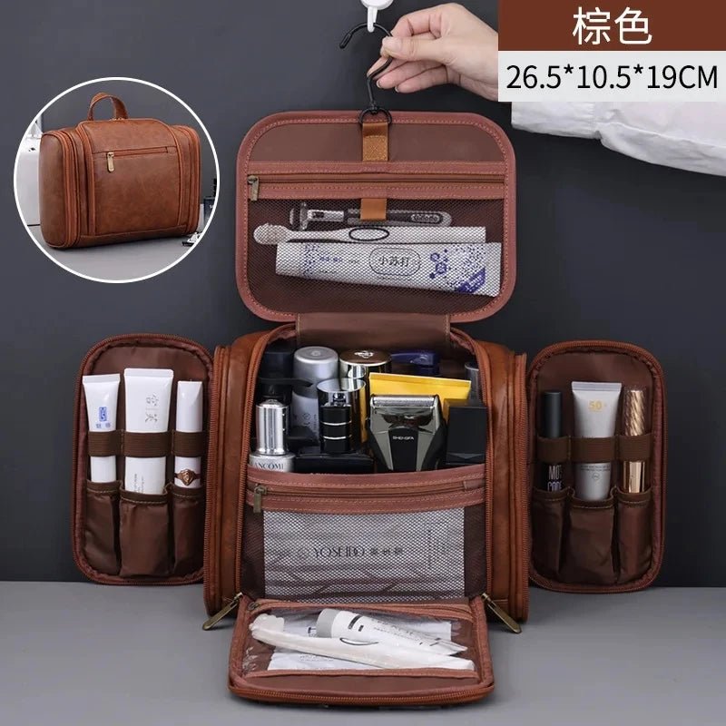 Large Capacity PU Leather Makeup Bag - WIVAStore