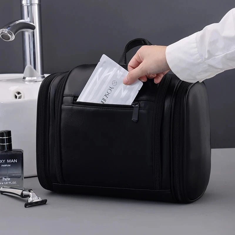 Large Capacity PU Leather Makeup Bag - WIVAStore