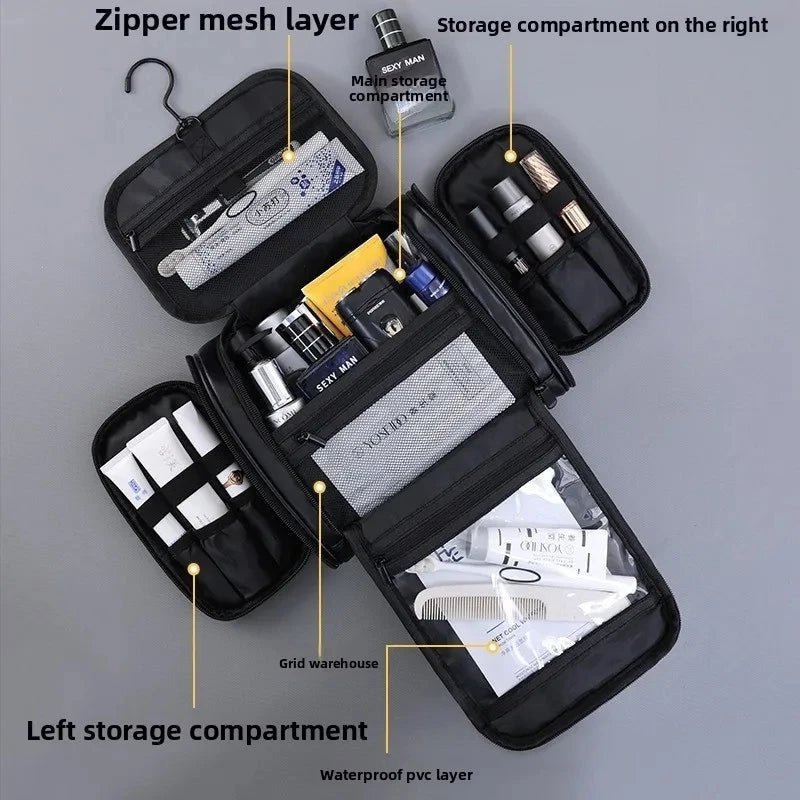 Large Capacity PU Leather Makeup Bag - WIVAStore