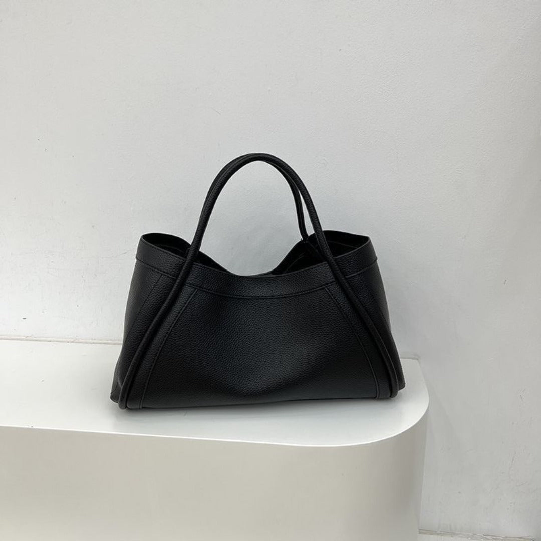 Large capacity top handle bag, casual minimalist popular versatile tote purse, retro commuter tote bag, shoulder bag with crossbody strap - WIVAStore