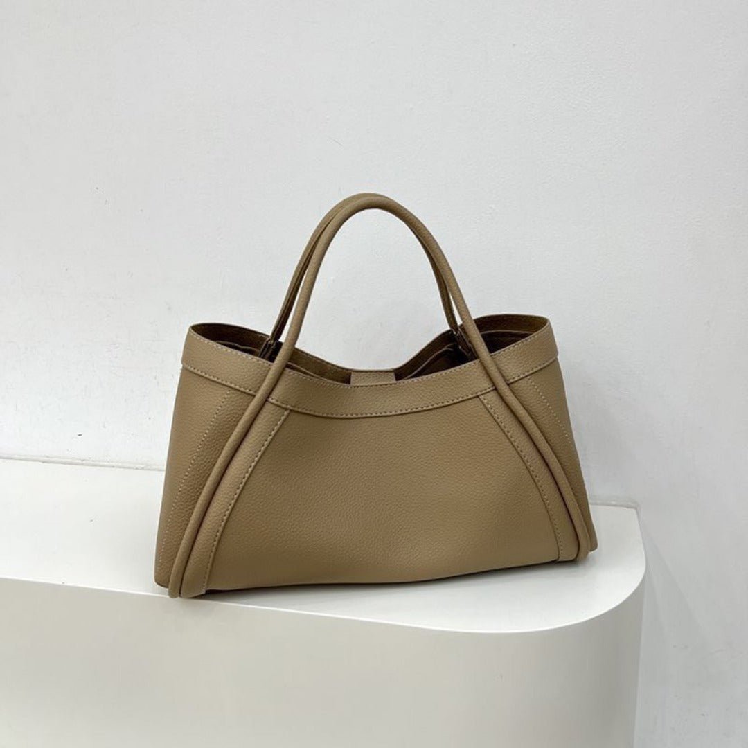 Large capacity top handle bag, casual minimalist popular versatile tote purse, retro commuter tote bag, shoulder bag with crossbody strap - WIVAStore