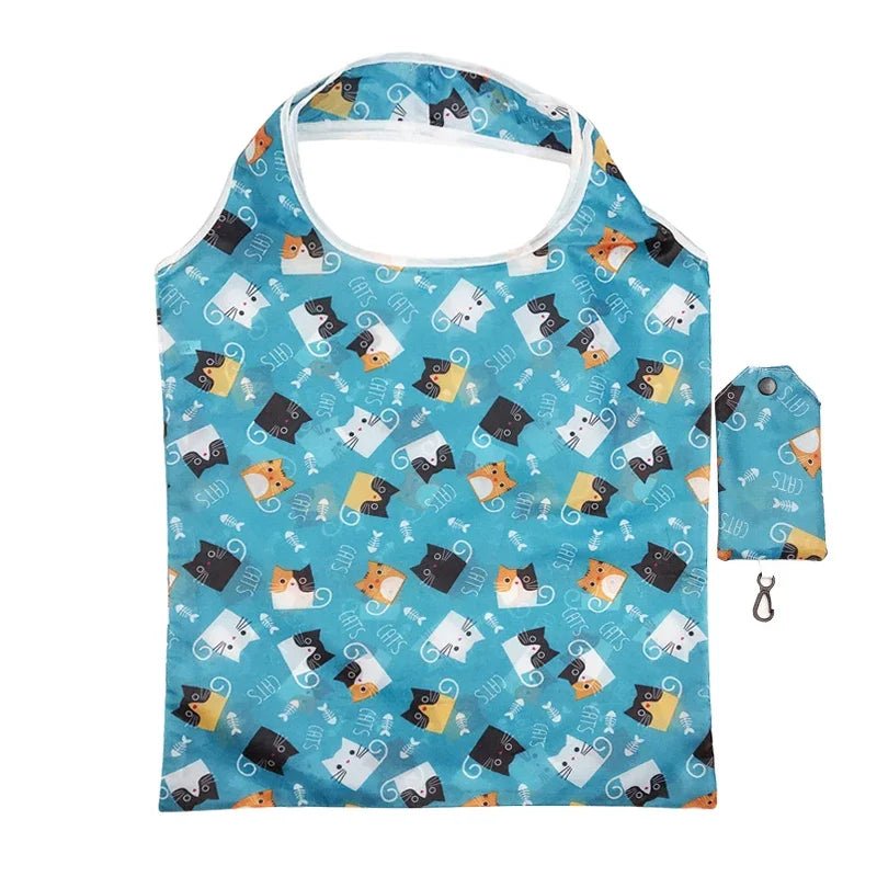 Large Foldabler Groceries Bags - Washable Printed Totes - WIVAStore