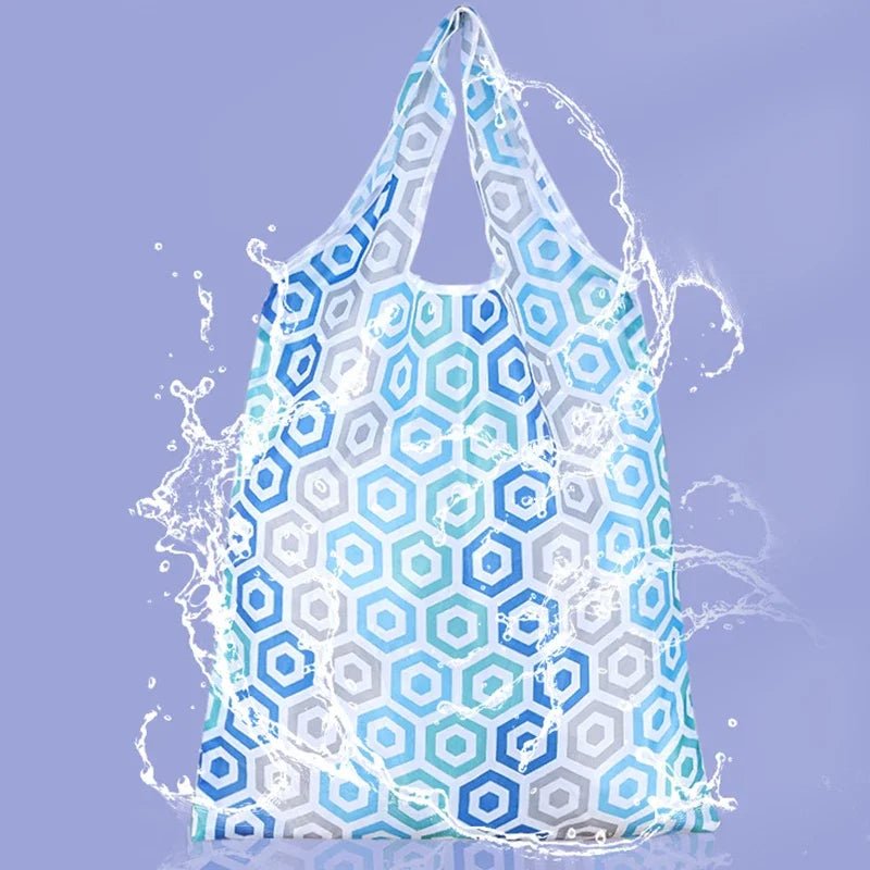 Large Foldabler Groceries Bags - Washable Printed Totes - WIVAStore